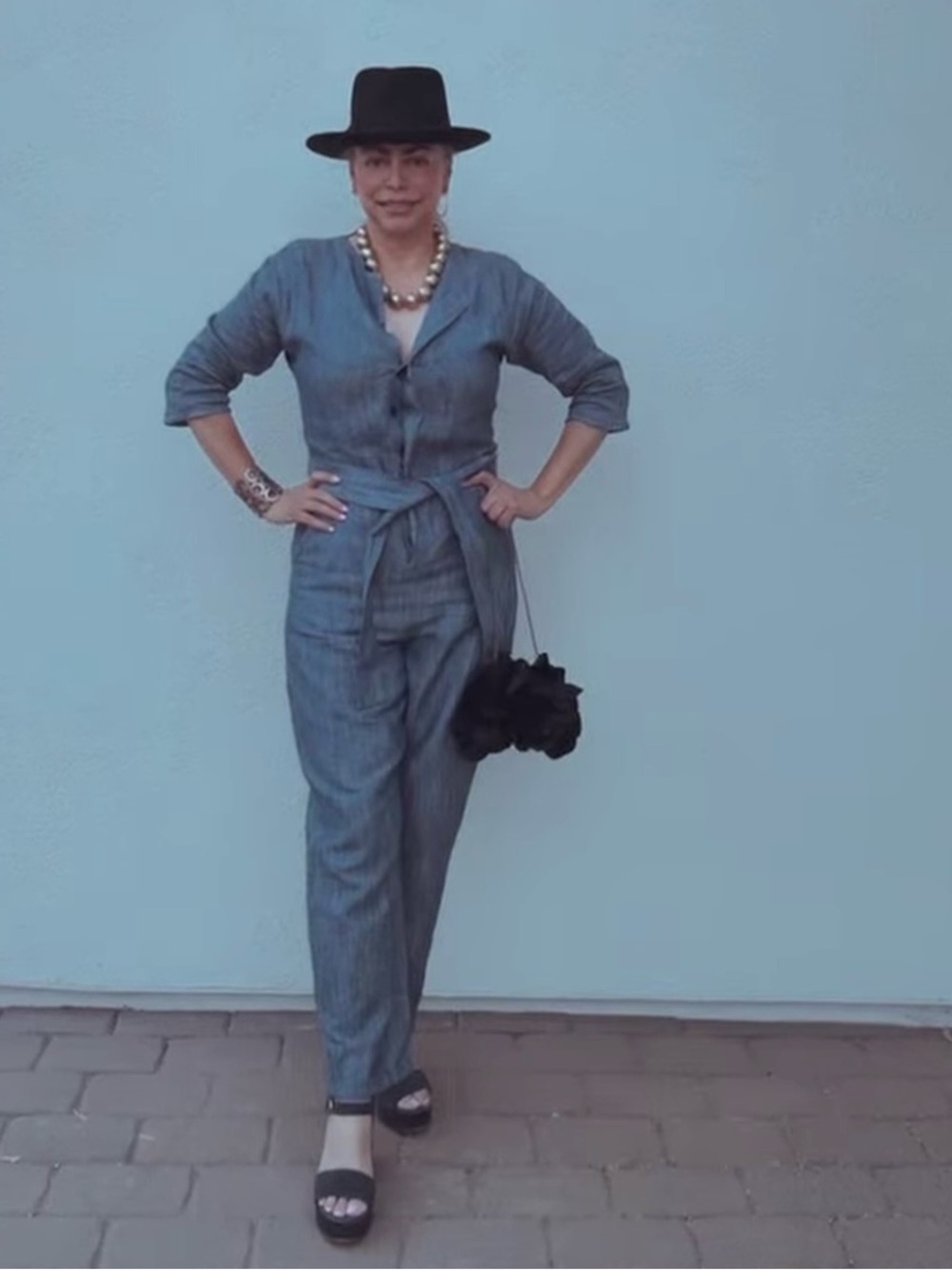 Loup Jumpsuit with Tie Belt